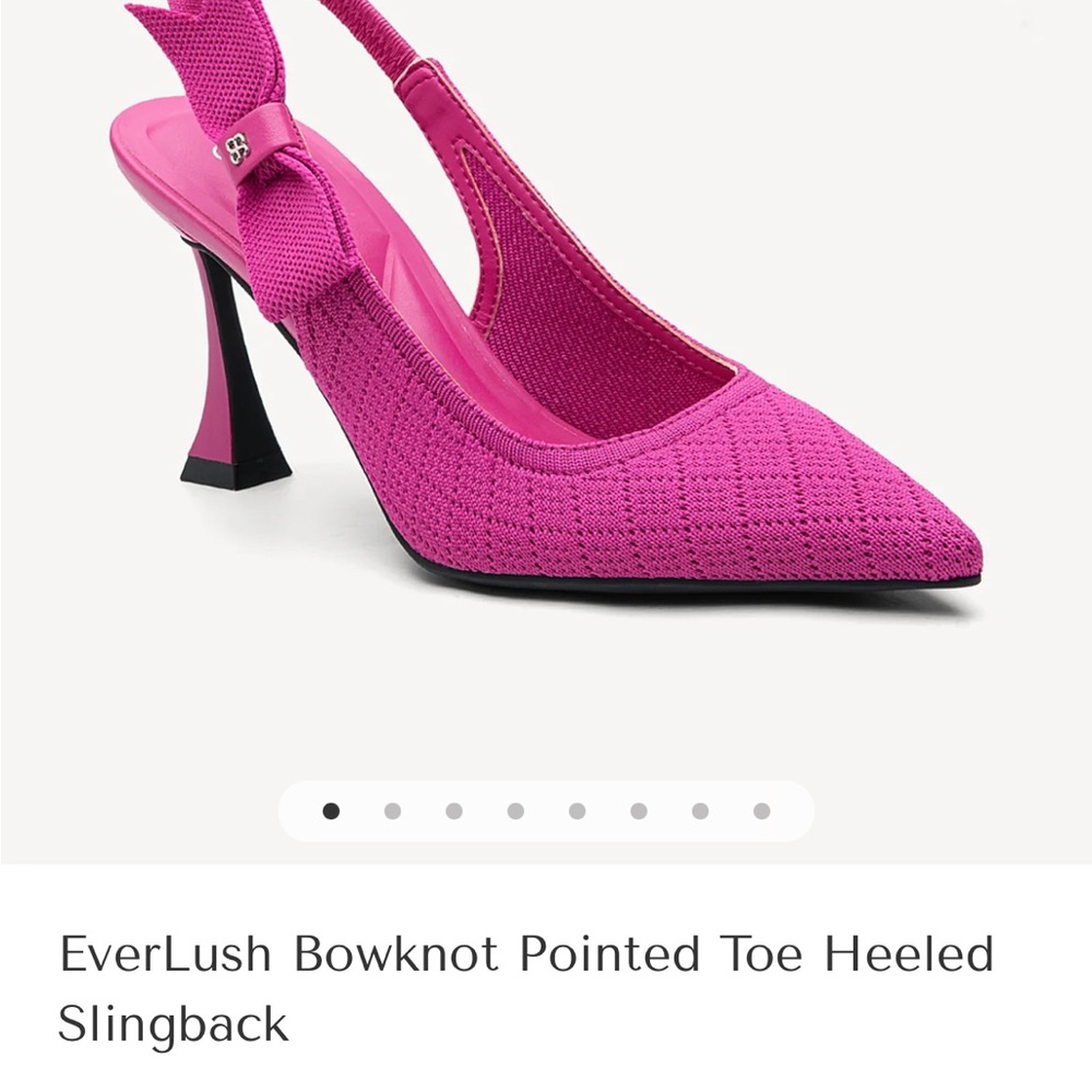 Cosy Island Pink Pointed Toe Heeled Slingback